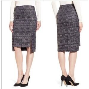 HALOGEN ARABELLA TWEED WOMENS PENCIL SKIRT SIZE 6 NWT